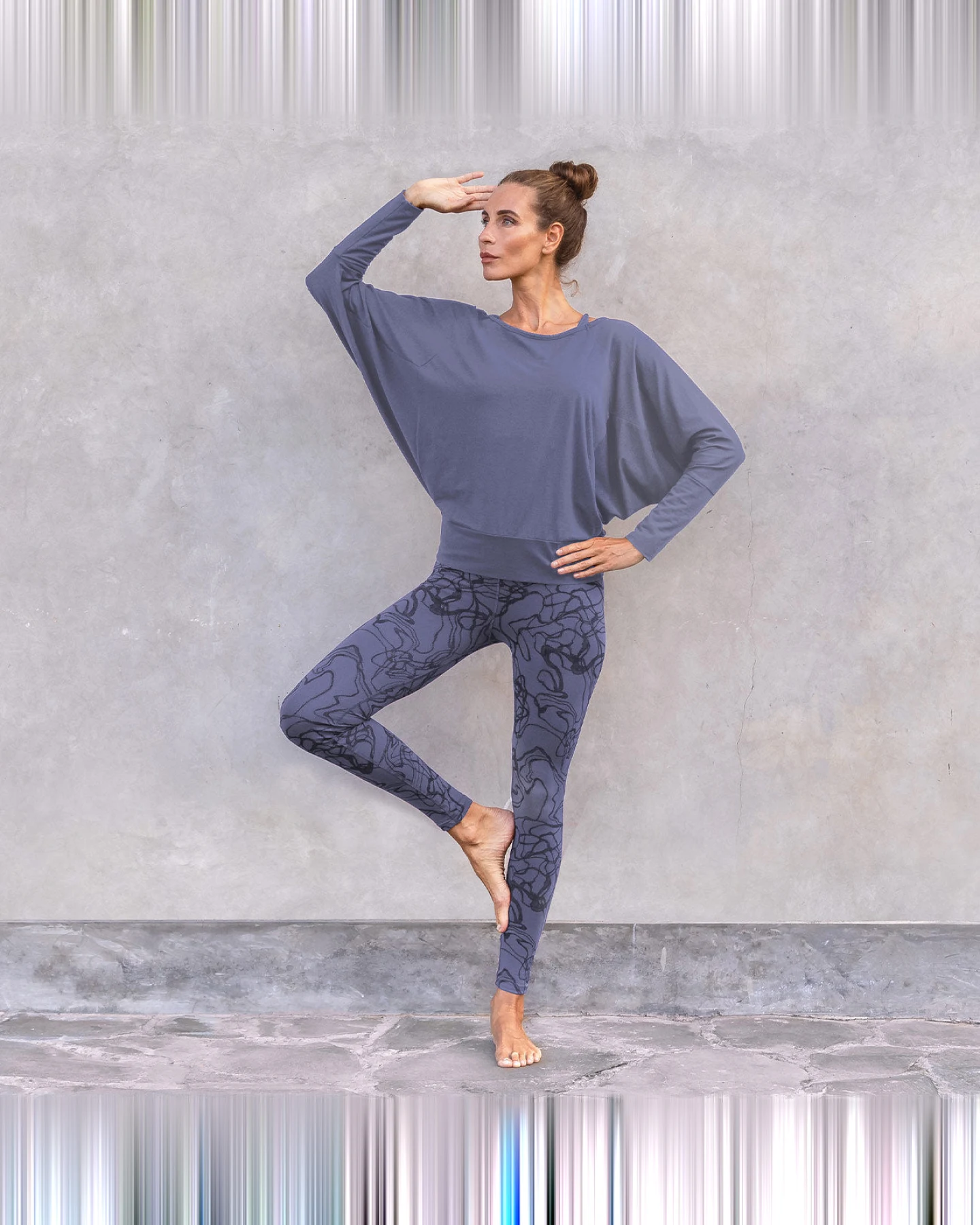 Jaya Organics Sweater Sara - Bluegrey S – Ansicht 2