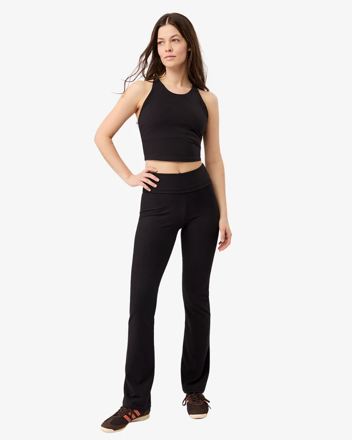 Mandala Yogahose Classic Rolldown - Black XL