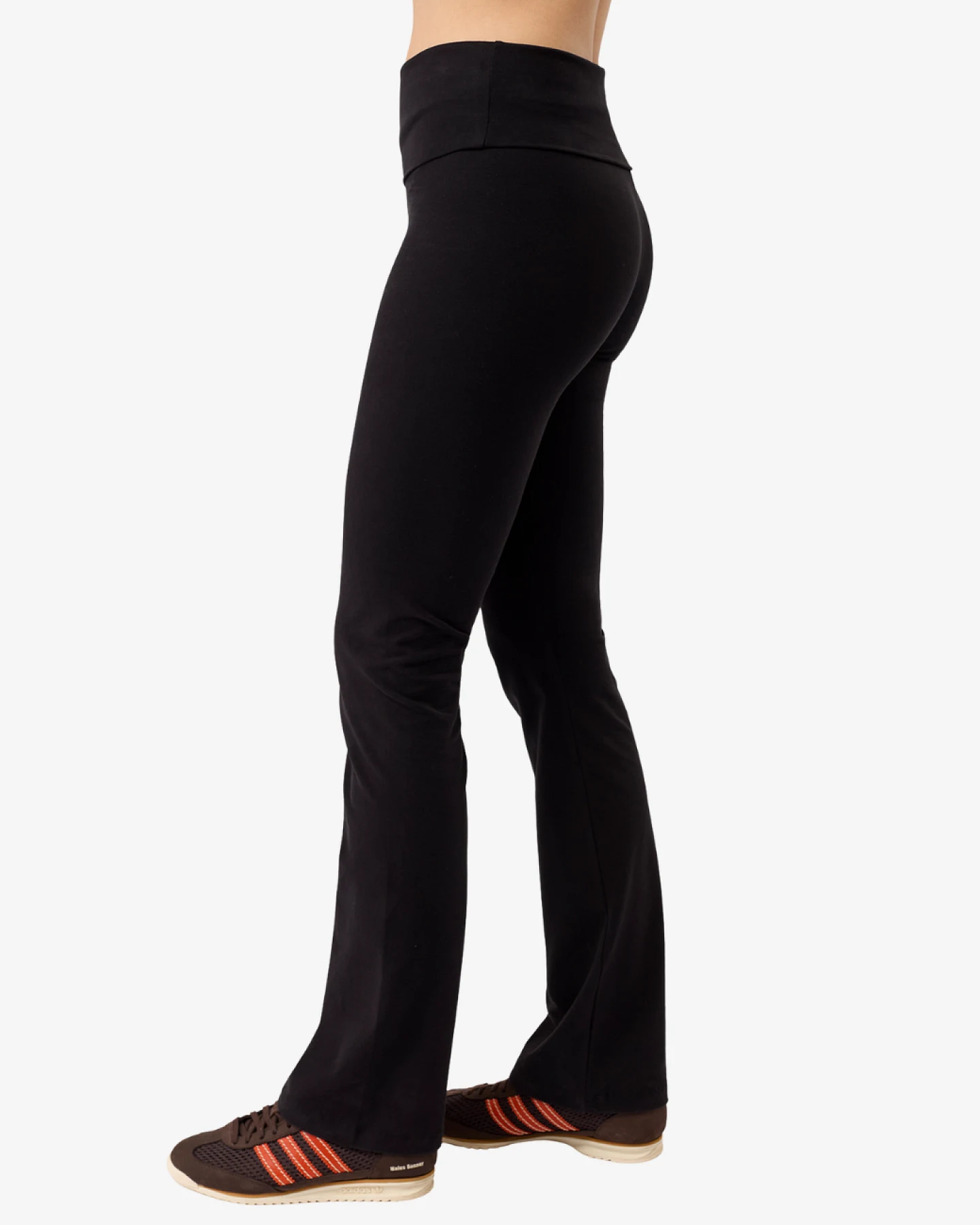 Mandala Yogahose Classic Rolldown - Black L – Ansicht 4