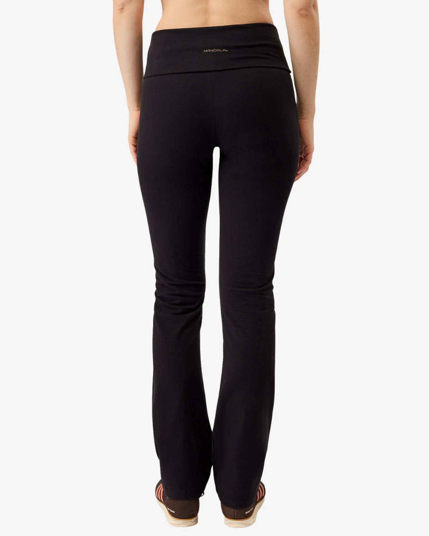 Mandala Yogahose Classic Rolldown - Black L – Ansicht 5