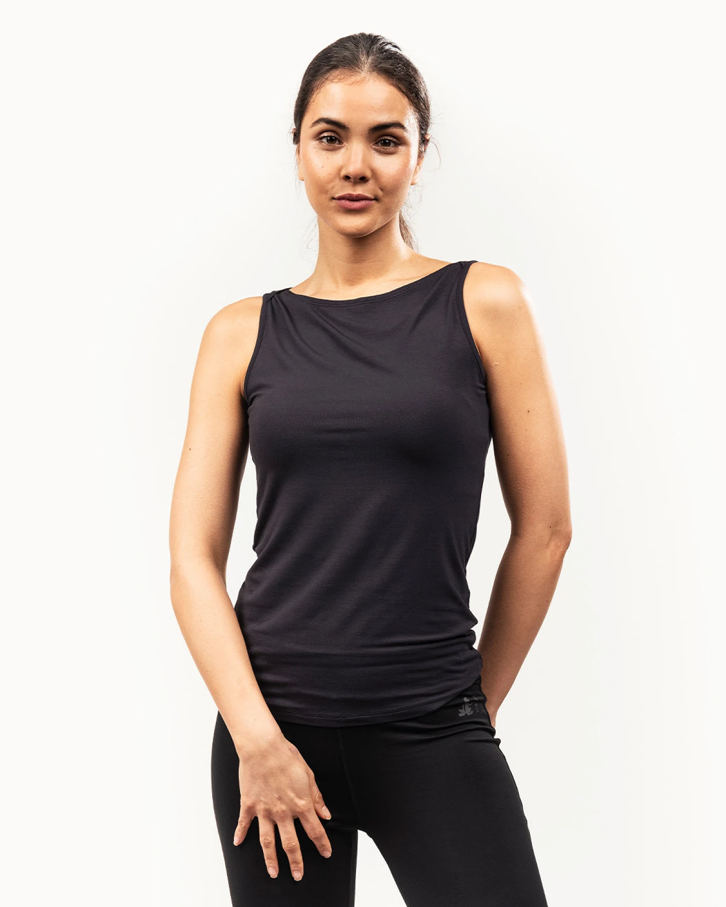 Curare Boat Neck Top - Midnight Blue L – Ansicht 2
