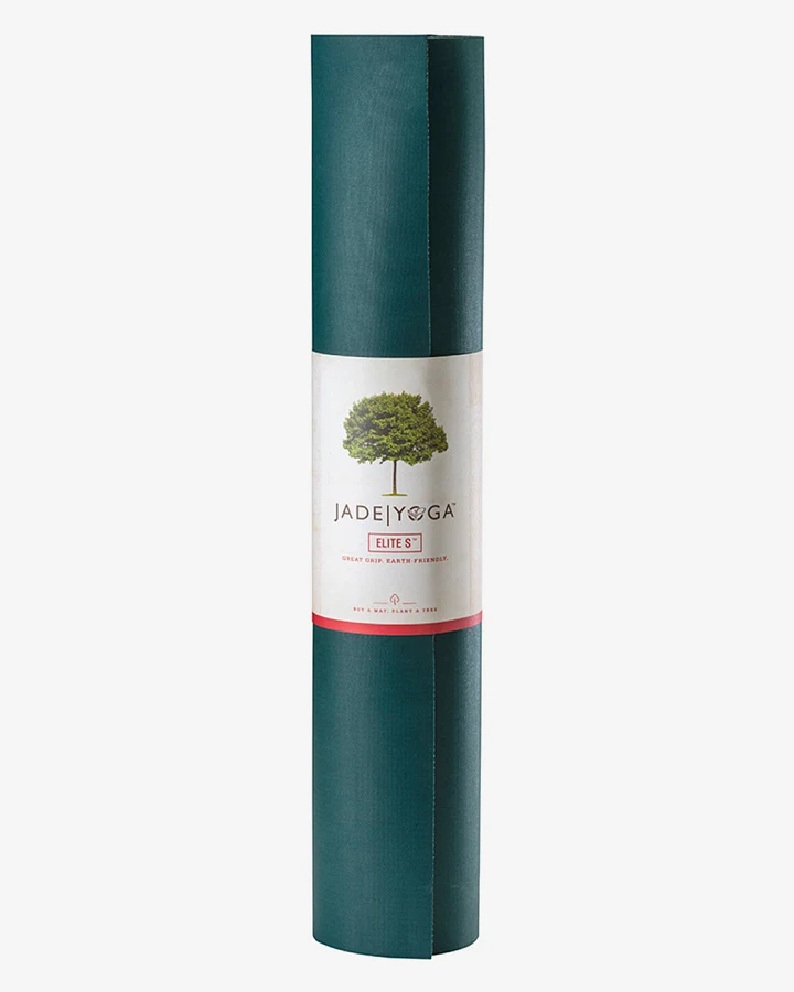 Jade Yogamatte Elite S - Forest Green Black 180cm