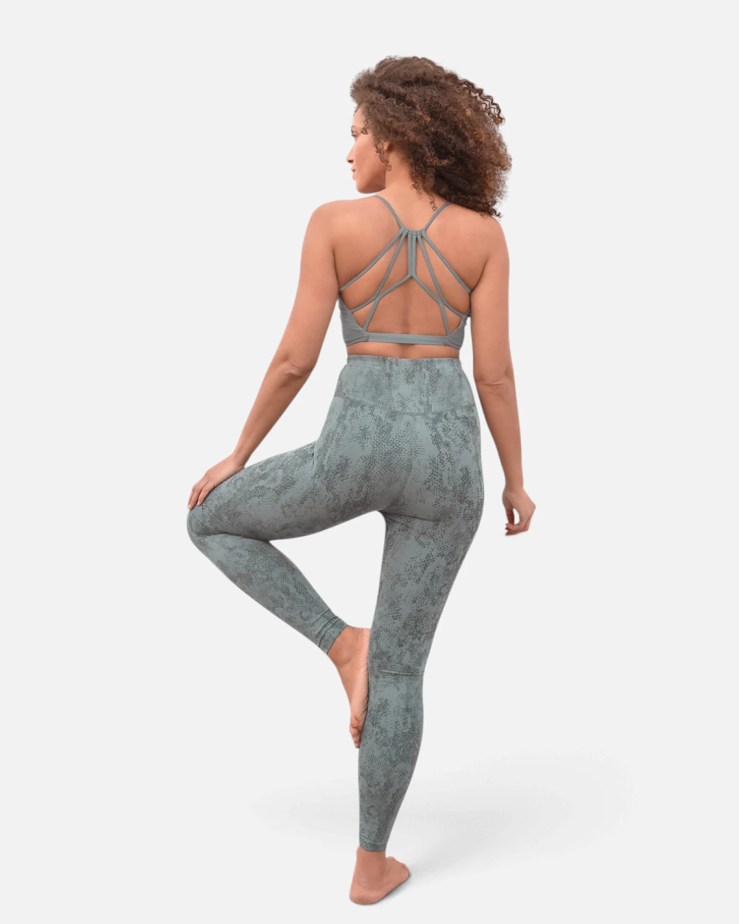 Jaya Organics Leggings Sumatra Snake - Agave S – Ansicht 4