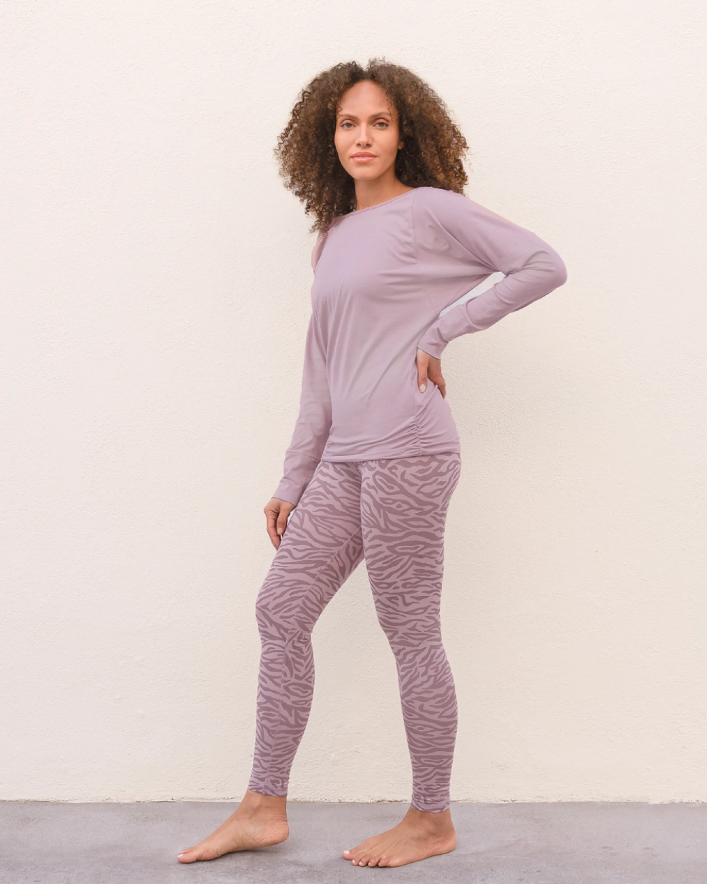 Jaya Organics Leggings Mali - Taupe M – Ansicht 2