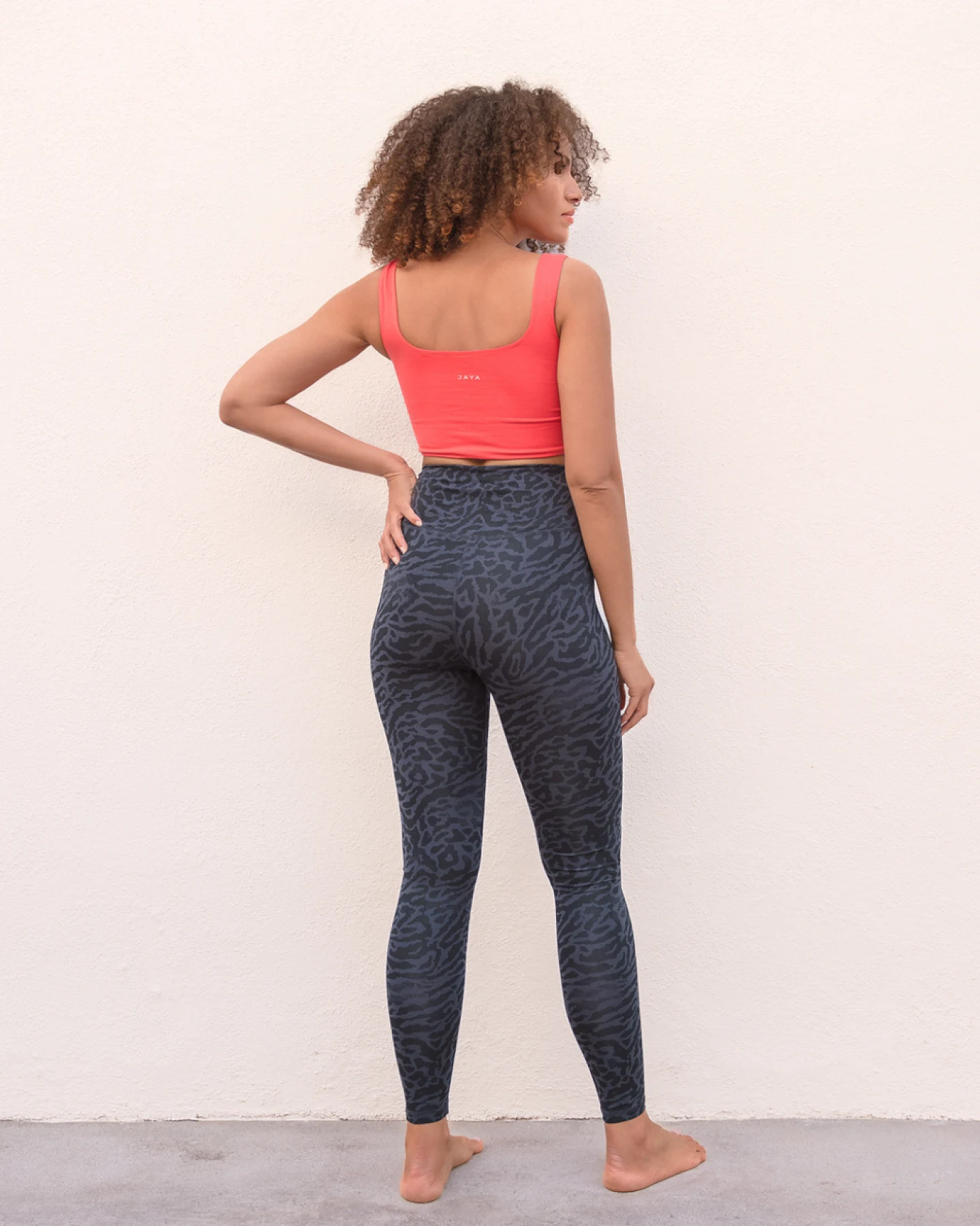 Jaya Organics Leggings Leona - Nightblue Leopard L – Ansicht 2
