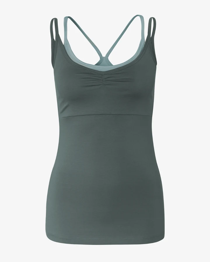 Jaya Organics Top Sofia - forest aqua L