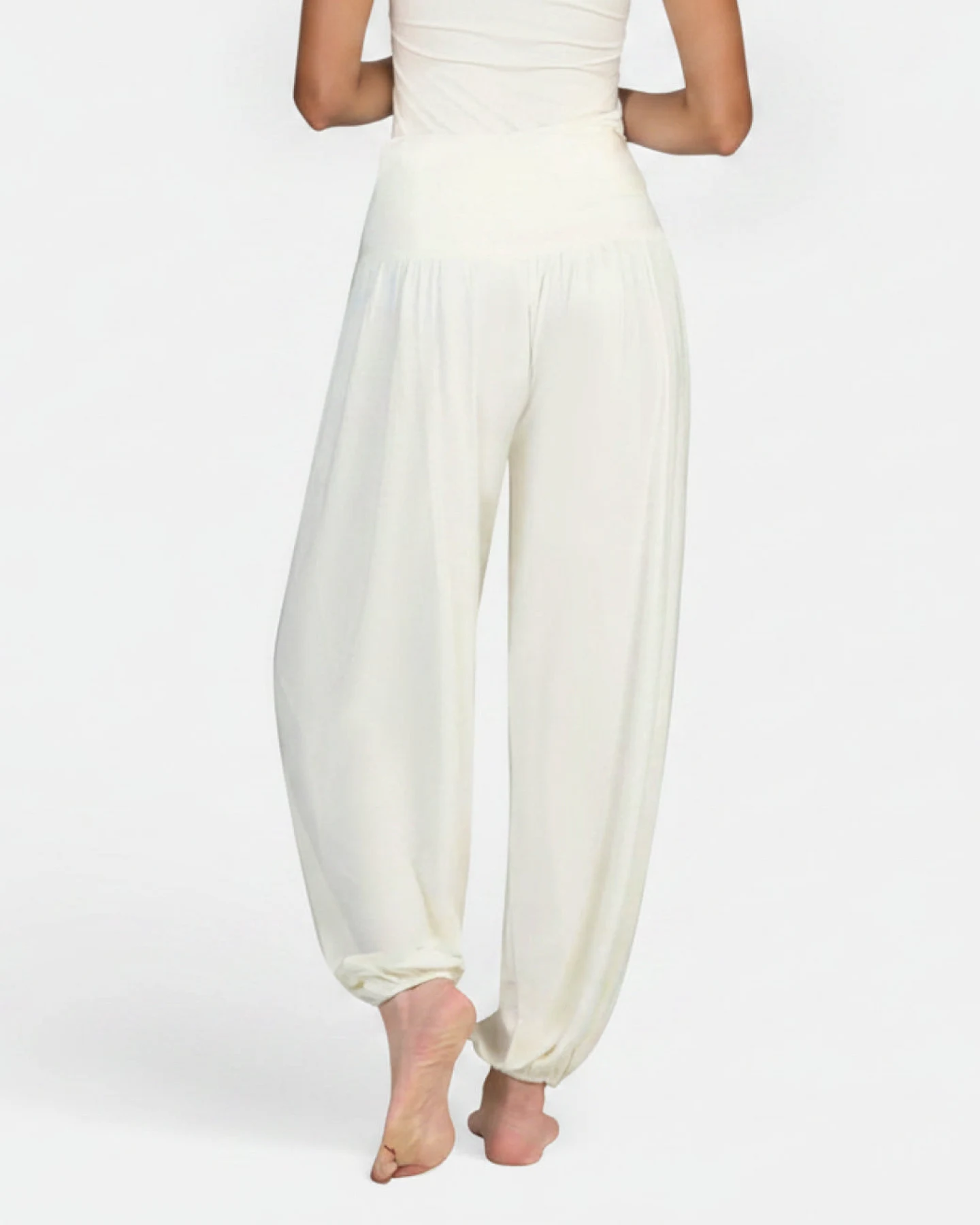 Curare Wide Pants - Soft White L – Ansicht 3