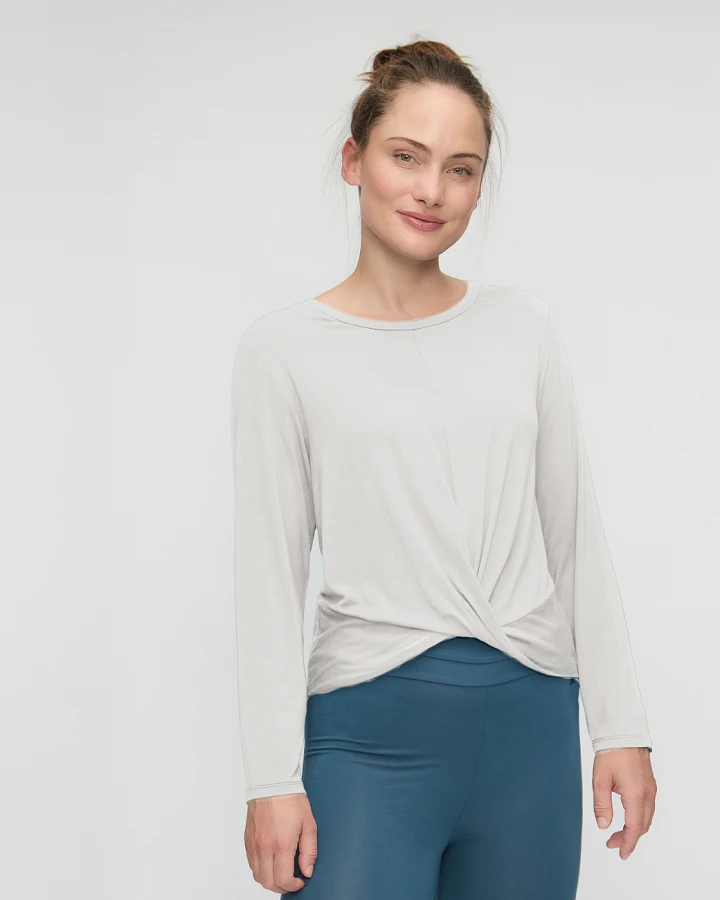 Curare Shirt Round Neck Long Sleeves - Soft White L
