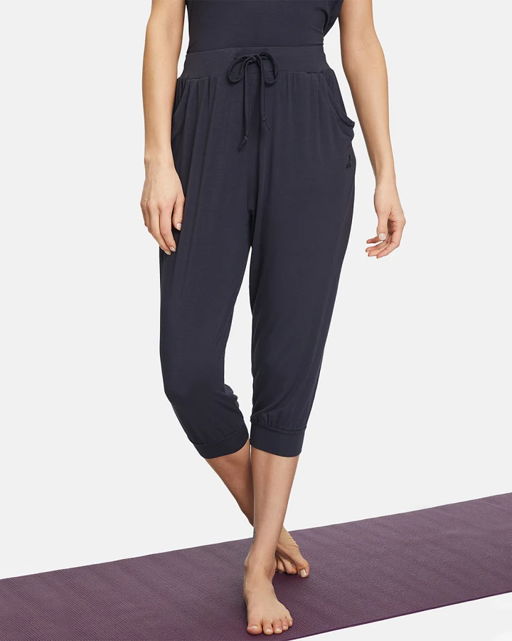 Curare Capri Pants Relaxed - Midnight Blue L