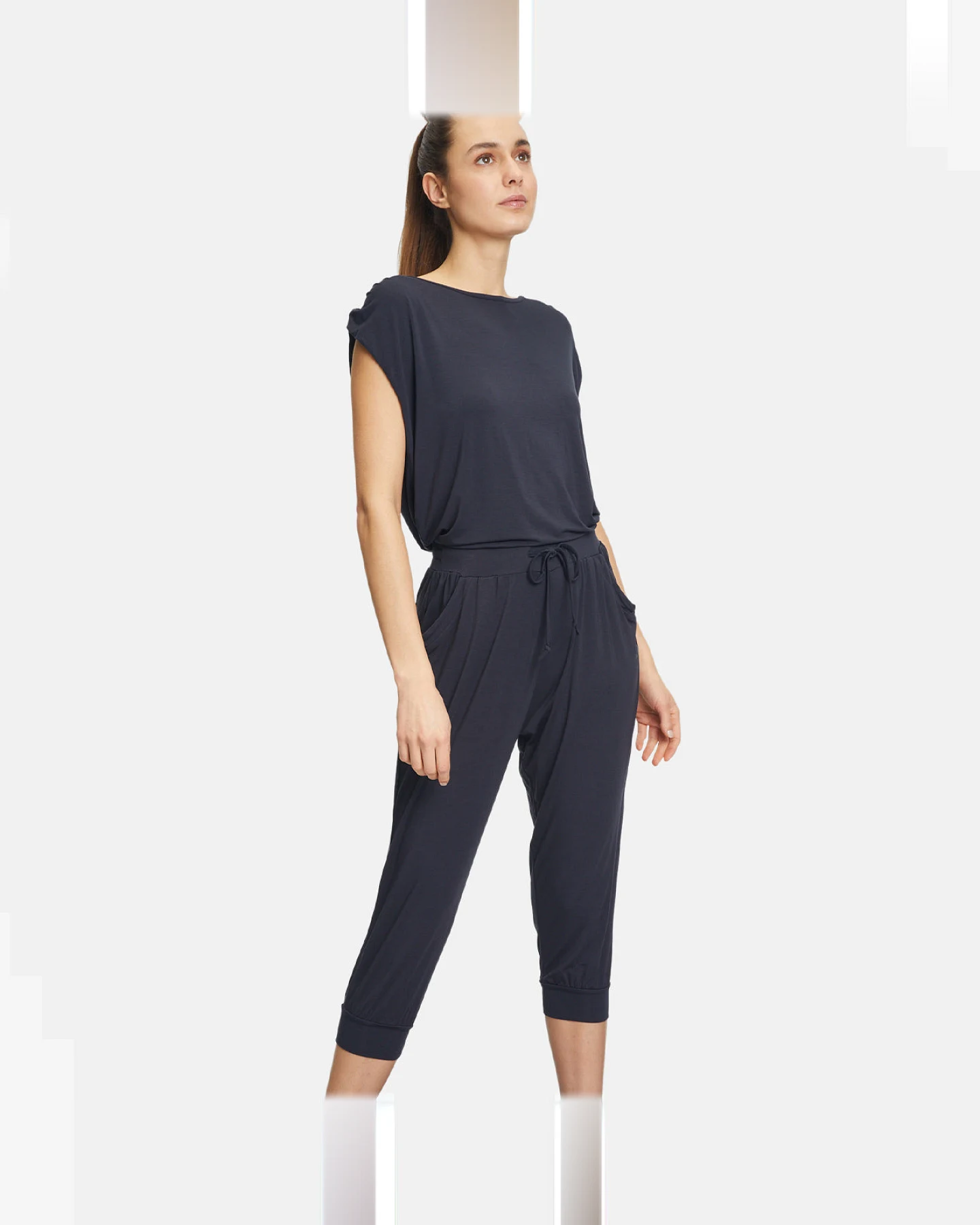 Curare Capri Pants Relaxed - Midnight Blue S – Ansicht 3
