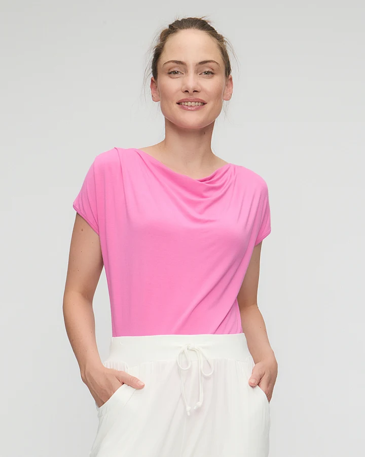Curare Top Waterfall - Pink L