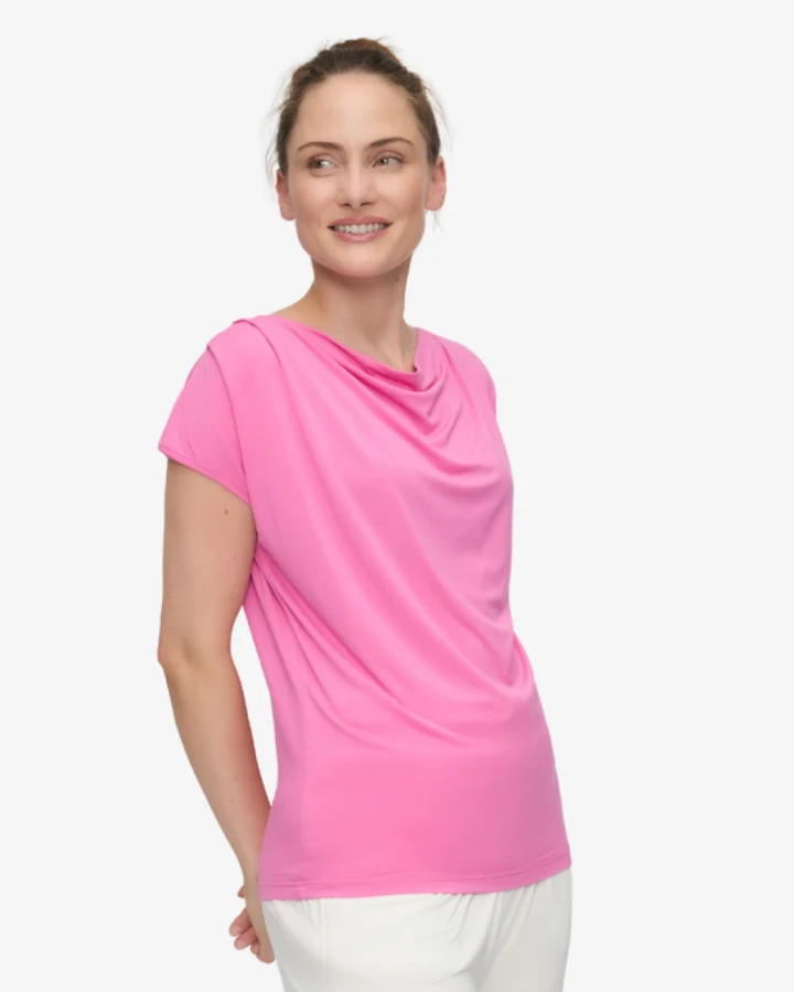 Curare Top Waterfall - Pink L