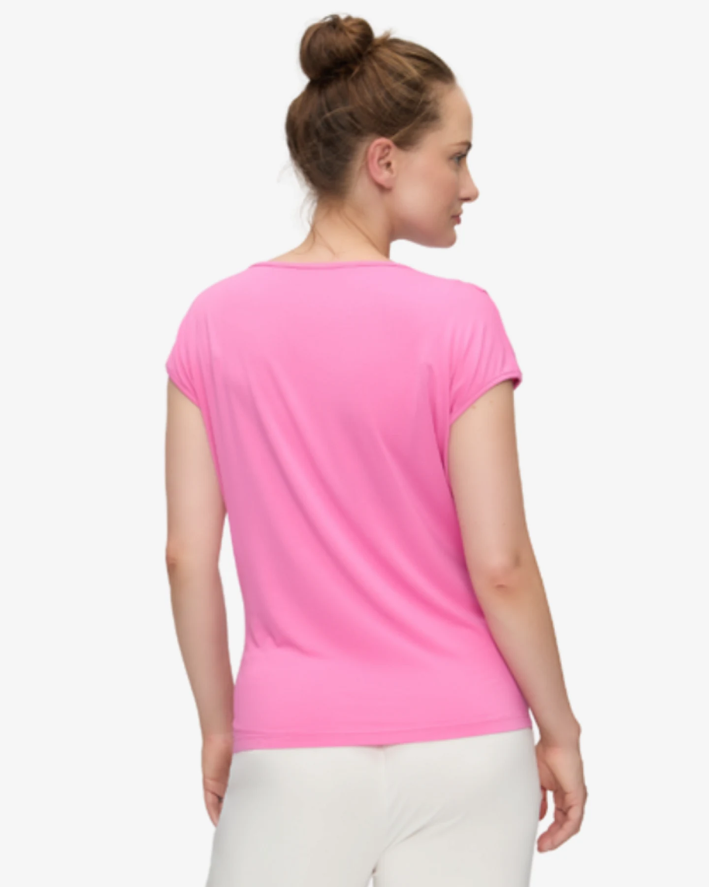 Curare Top Waterfall - Pink L – Ansicht 2