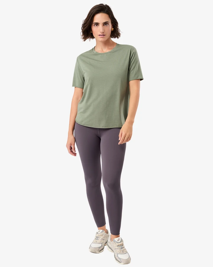 Mandala Halfmoon T-Shirt - Charcoal Green L