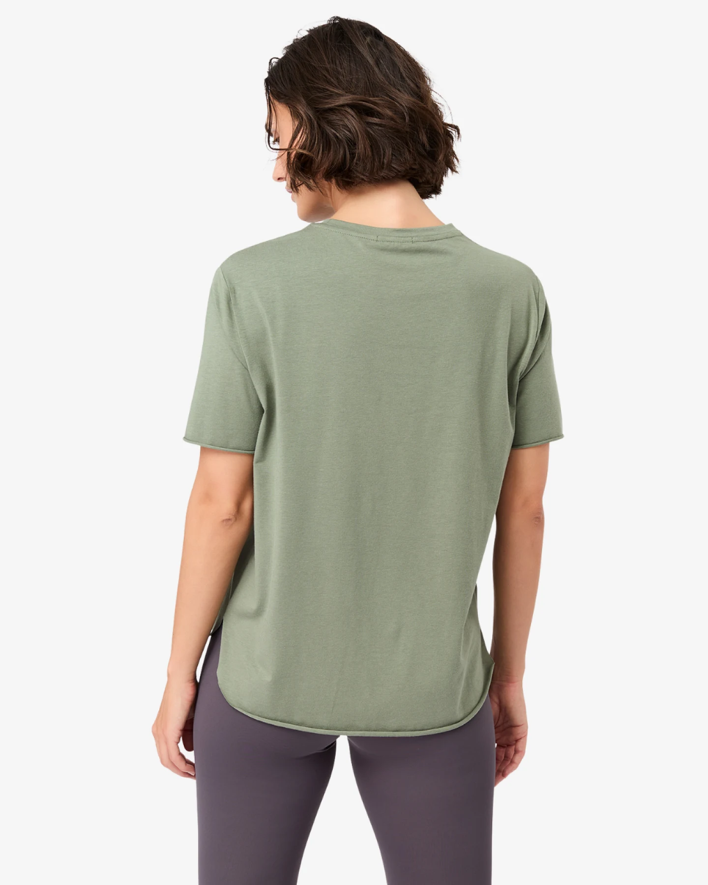 Mandala Halfmoon T-Shirt - Charcoal Green L – Ansicht 3