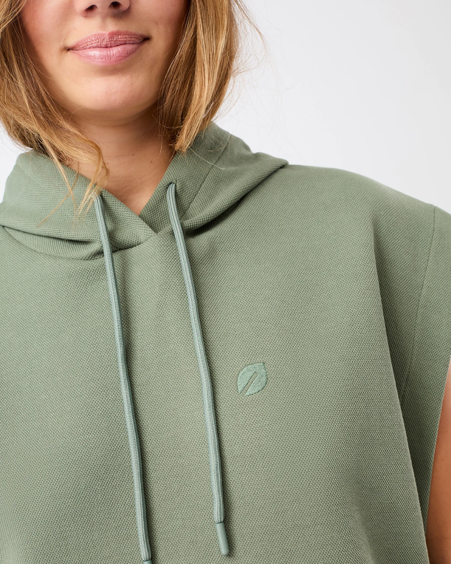 Mandala Hoddie Vest - Charcoal Green S – Ansicht 4