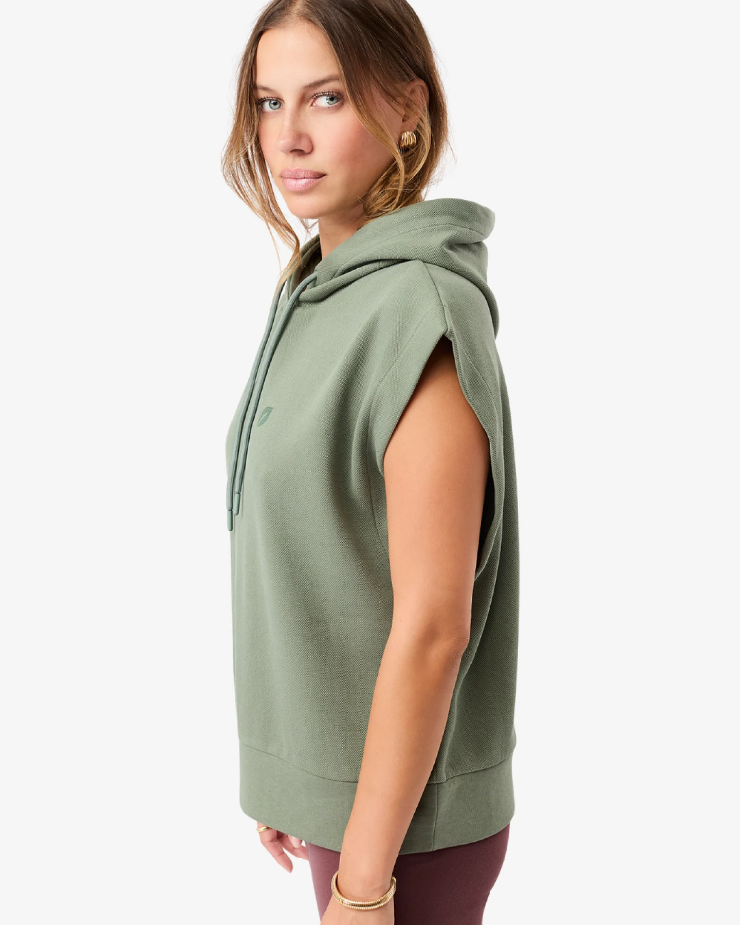 Mandala Hoddie Vest - Charcoal Green S – Ansicht 5