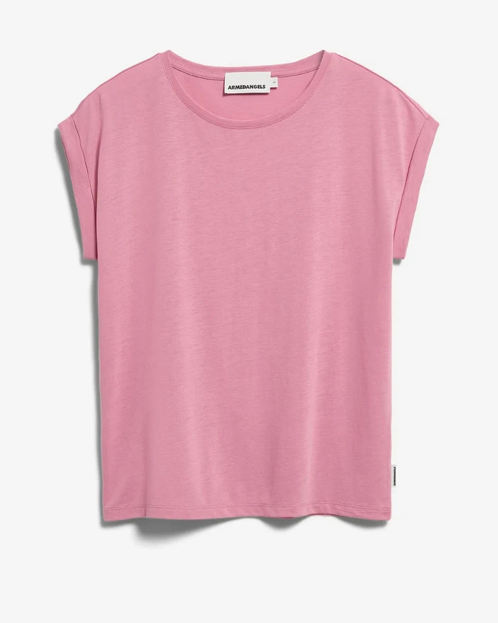 Armedangels T-Shirt JILAANA - washed berry L