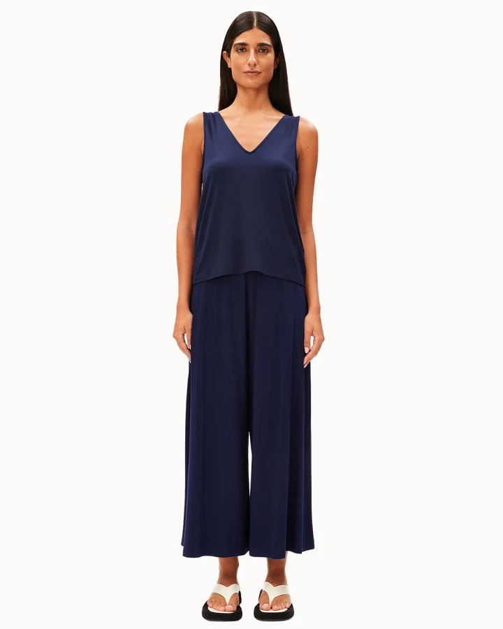 Armedangels Cropped Jersey Pants - Tinted Navy L
