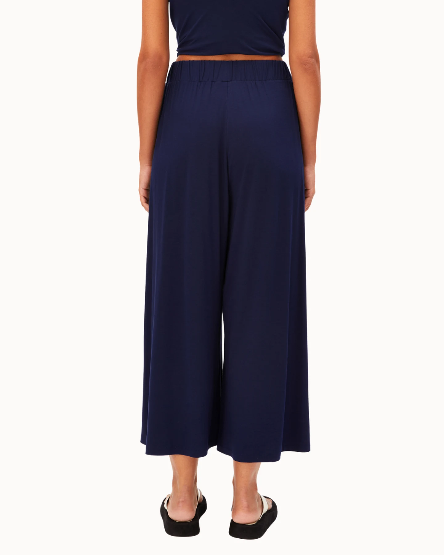 Armedangels Cropped Jersey Pants - Tinted Navy L – Ansicht 3