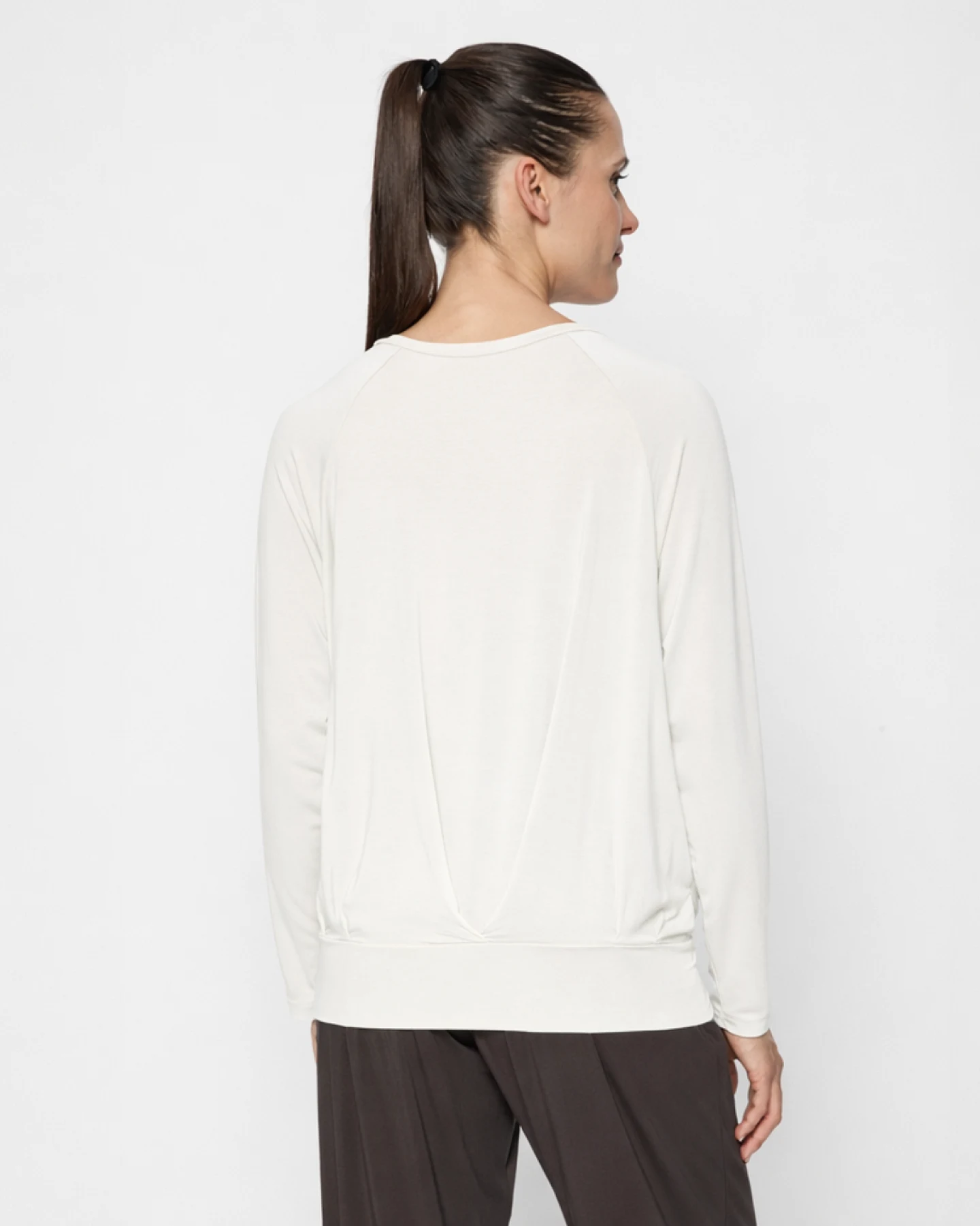 Curare Langarmshirt Boxpleat - Soft White S – Ansicht 3