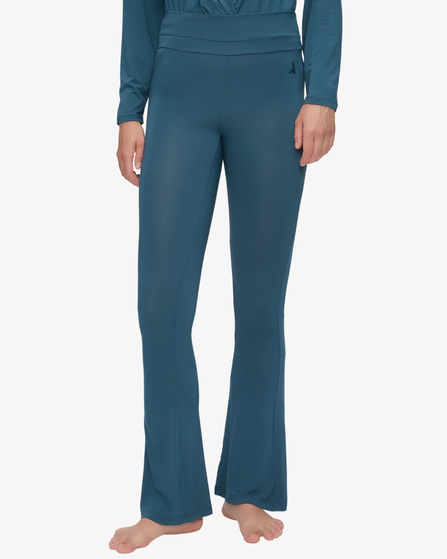 Curare Pants Long - Bootcut - Petrol S – Ansicht 2