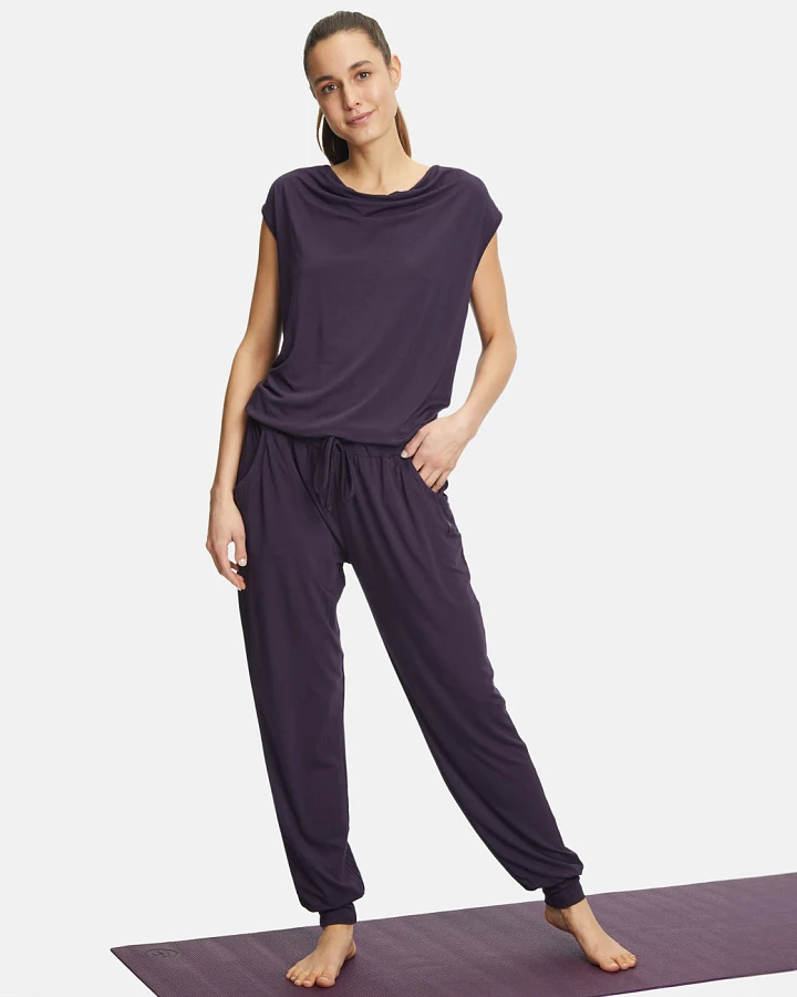 Curare Jumpsuit Waterfall - Dark Aubergine S