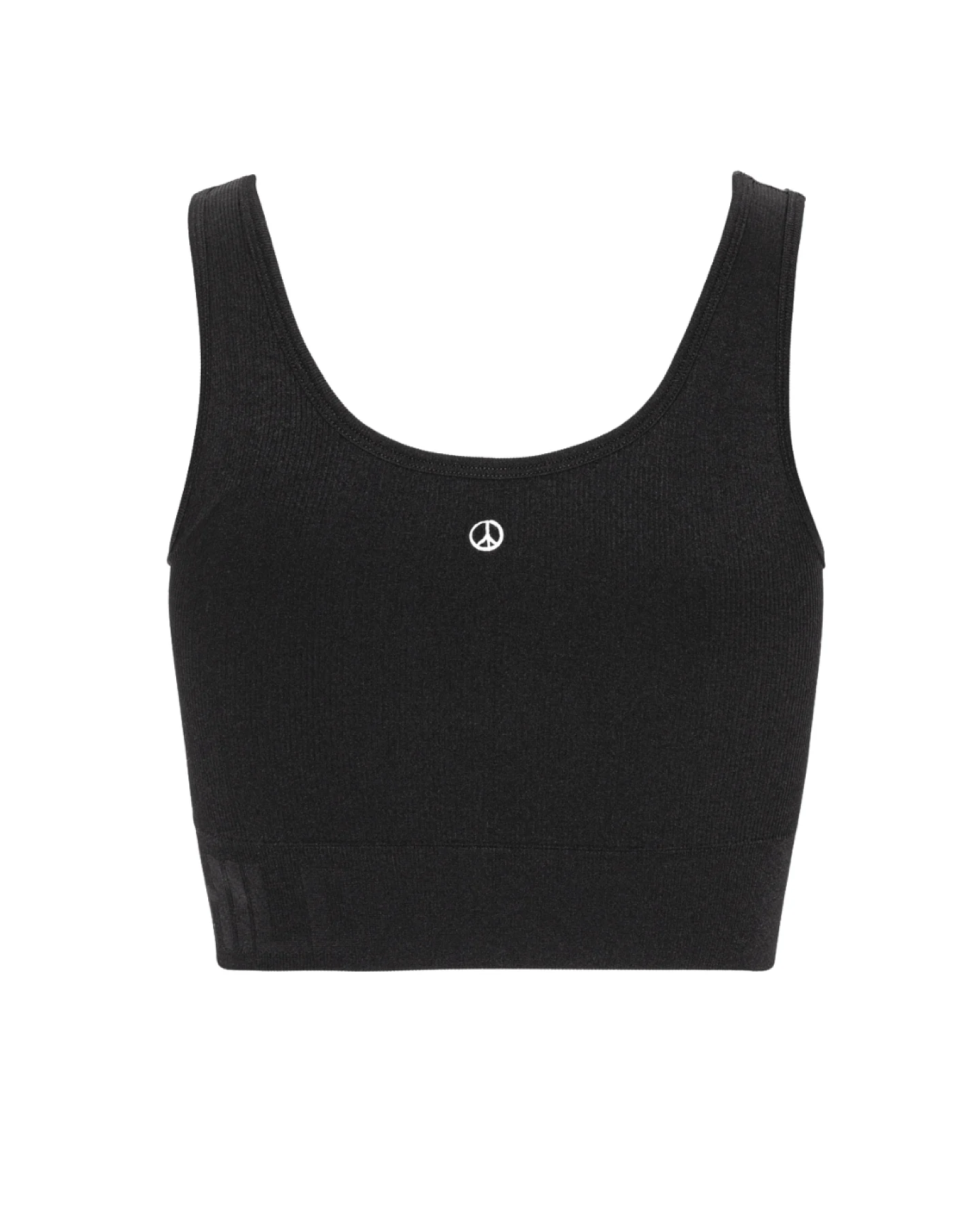 Moonchild Soft Rib Seamless Crop Top - Black Iris L – Ansicht 3