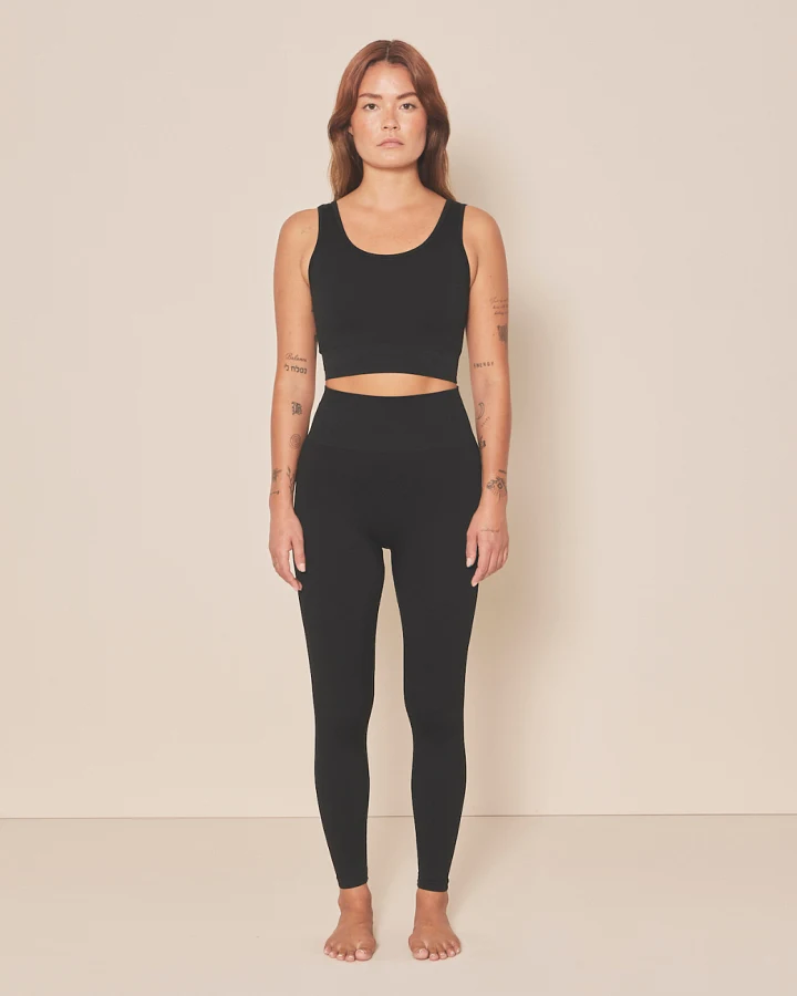 Moonchild Soft Rib Seamless Leggings - Black Iris L