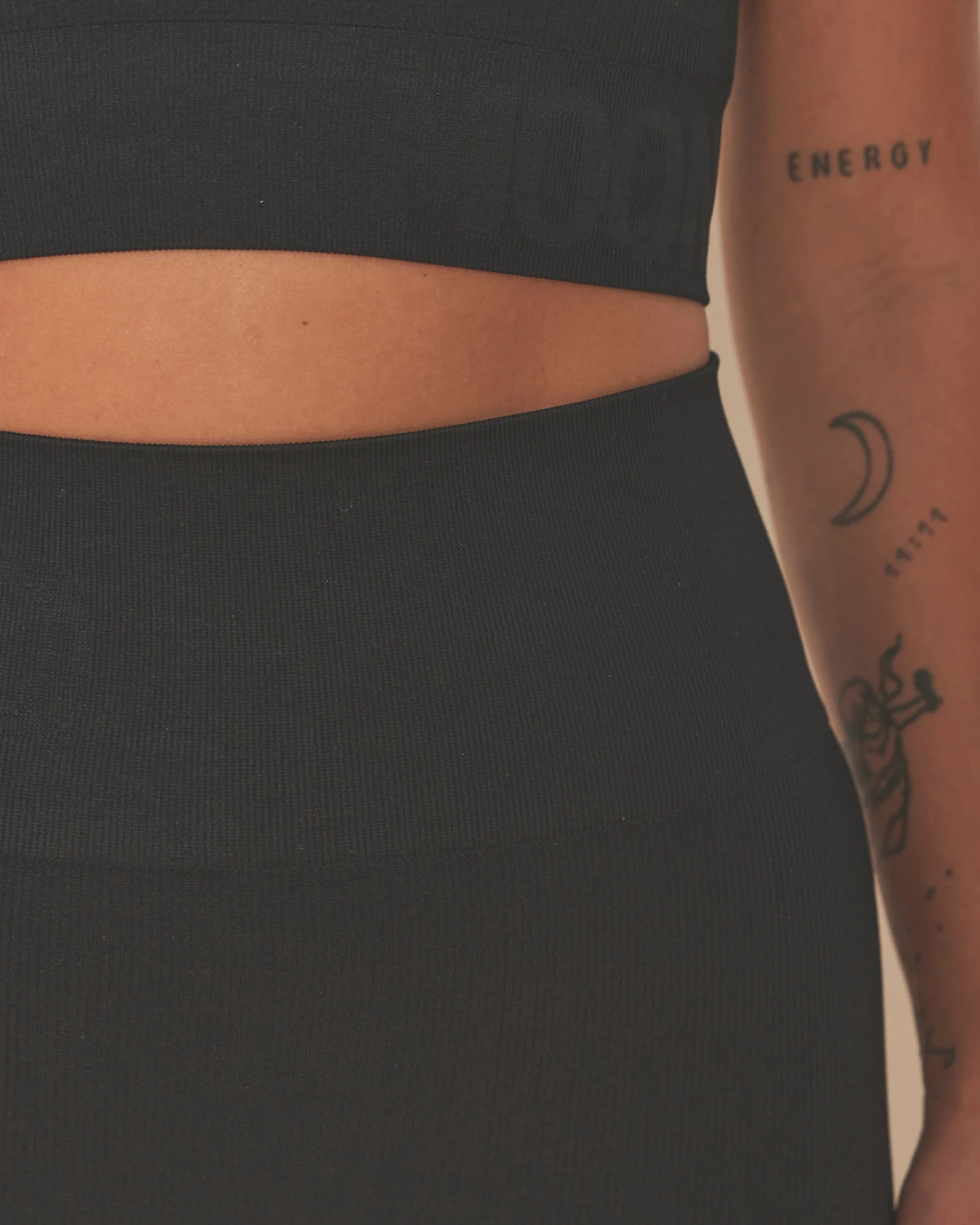 Moonchild Soft Rib Seamless Leggings - Black Iris L – Ansicht 2