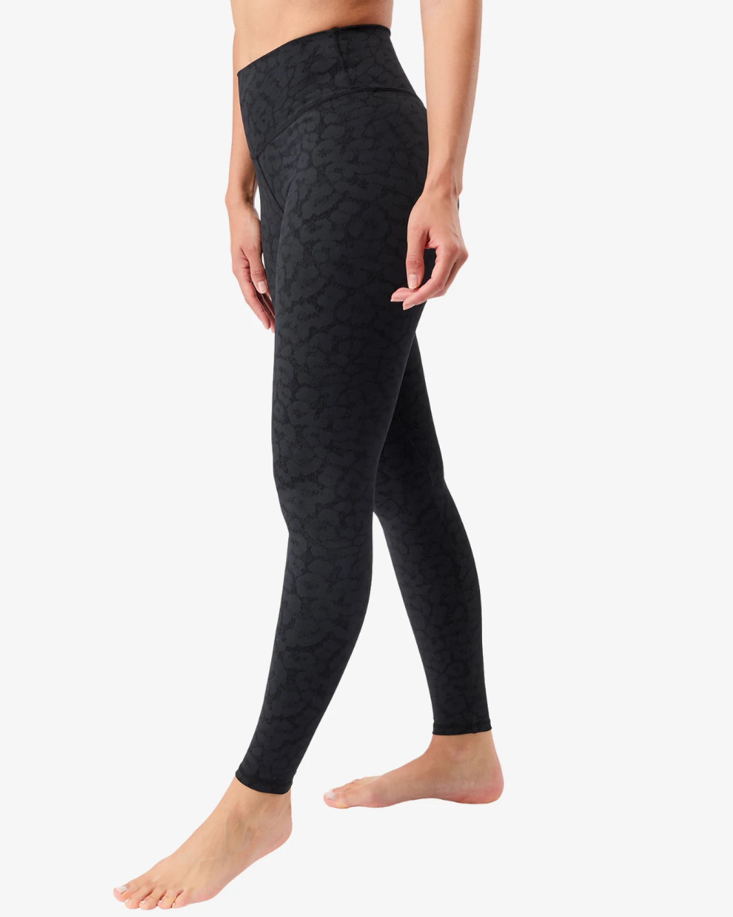 Mandala Mono Printed Leggings - Leo Black S – Ansicht 2