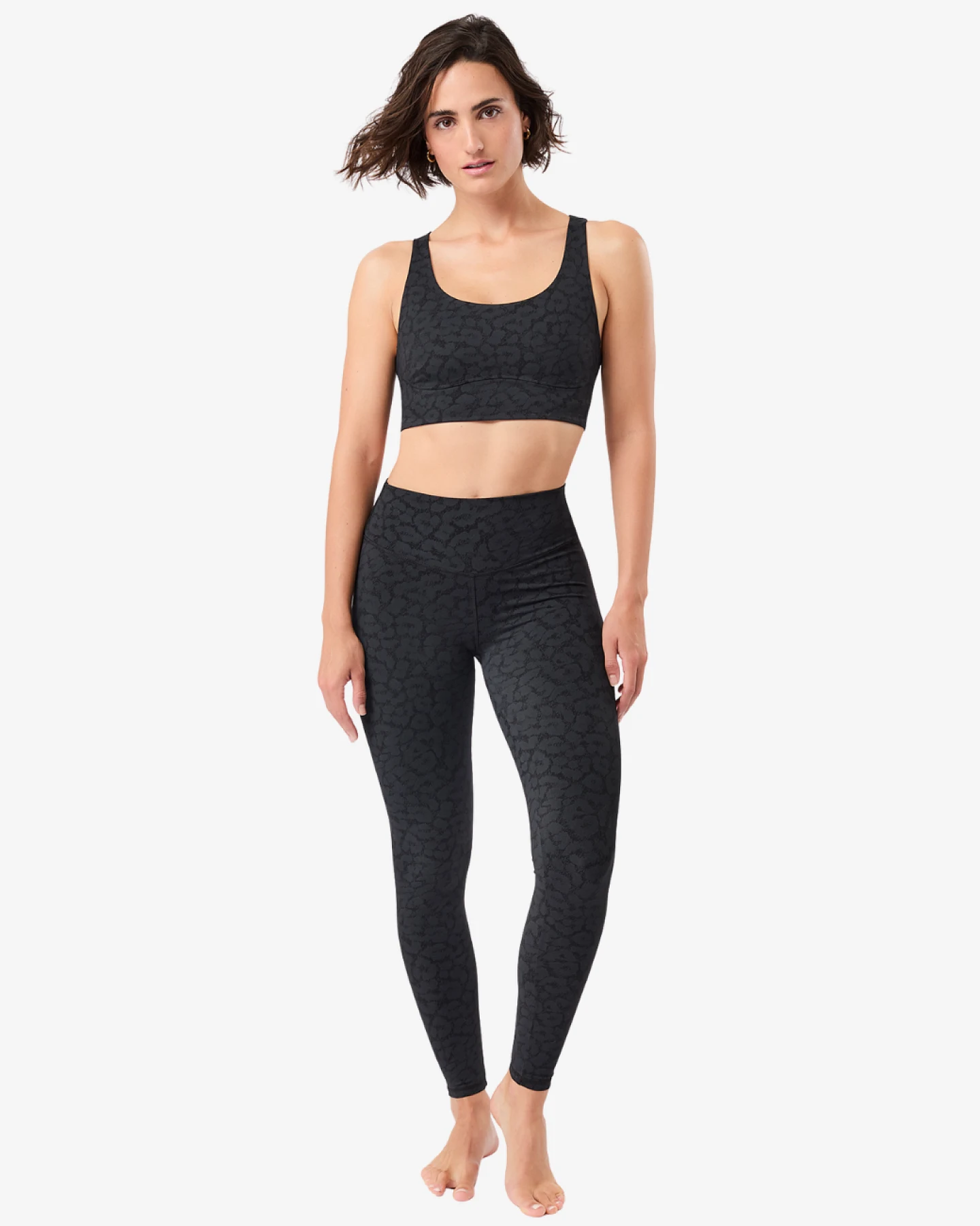Mandala Mono Printed Leggings - Leo Black S – Ansicht 6