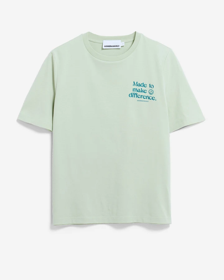 Armedangels LUALAA EMBRO T-SHIRT - foam S