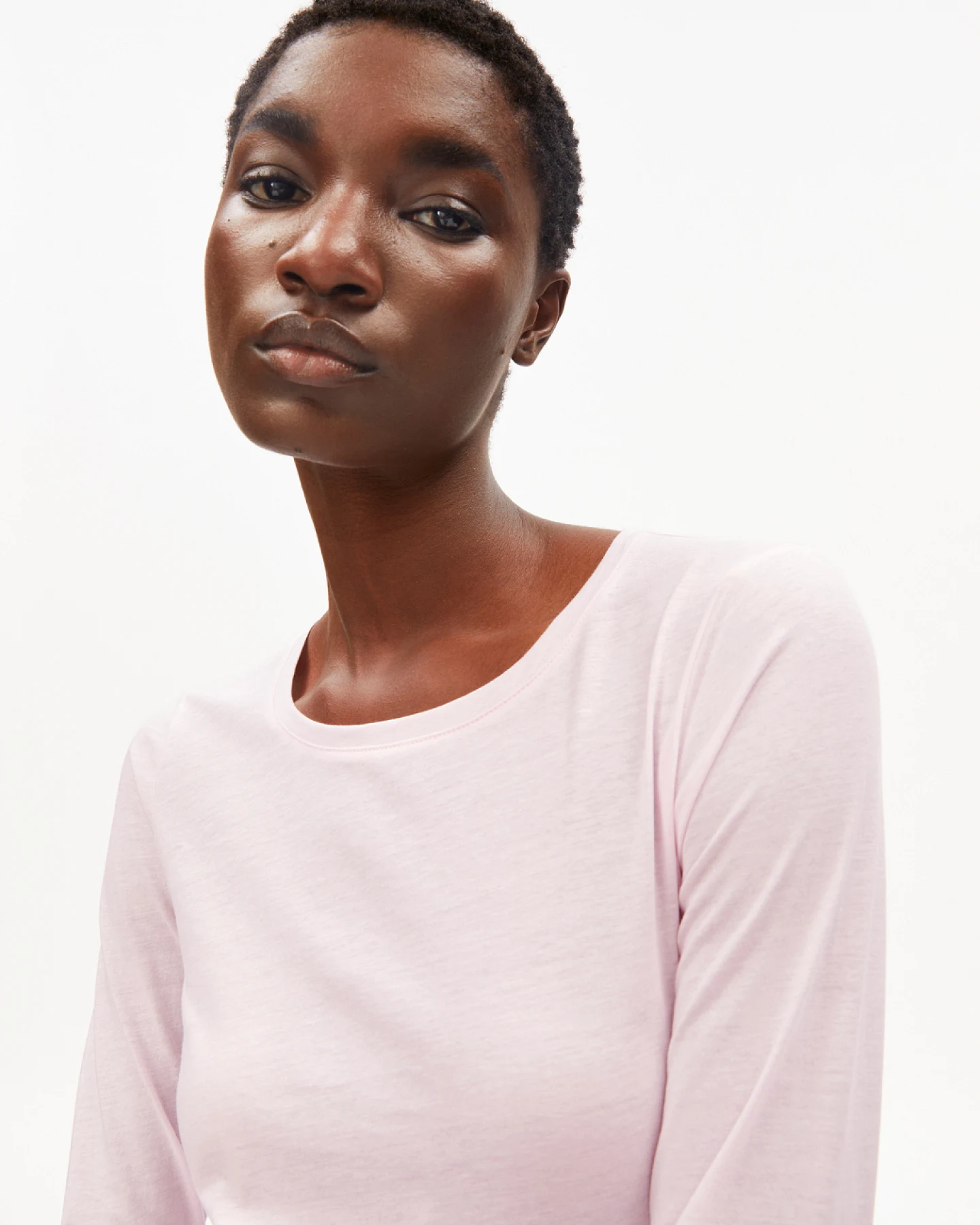 Armedangels EINIAARA SOFT LANGARMSHIRT - pink mist S – Ansicht 2
