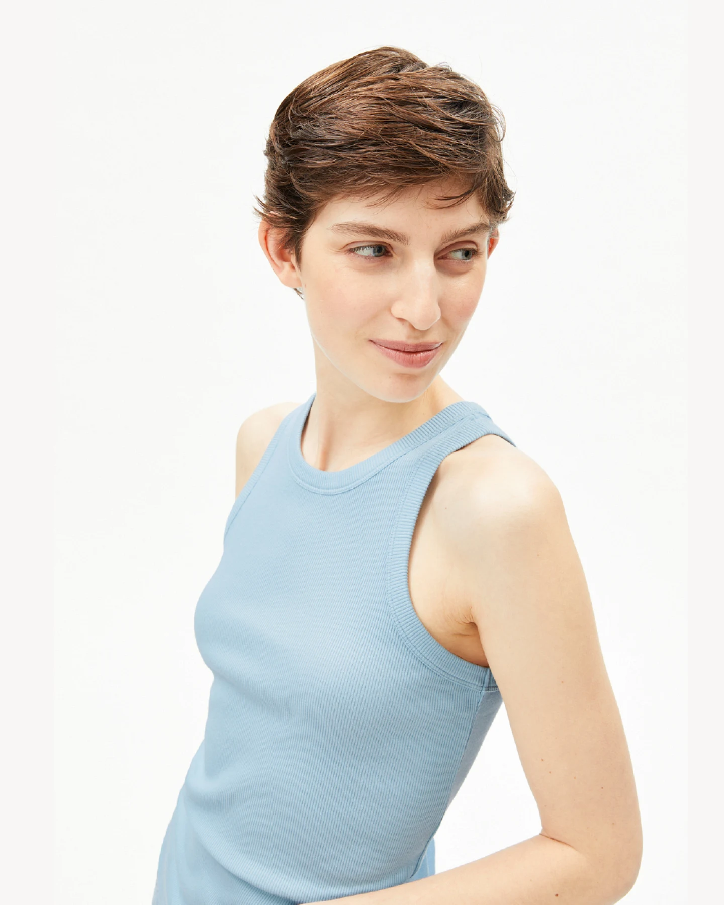 Armedangels KANITAA RIPP-TOP - blue glow M – Ansicht 4
