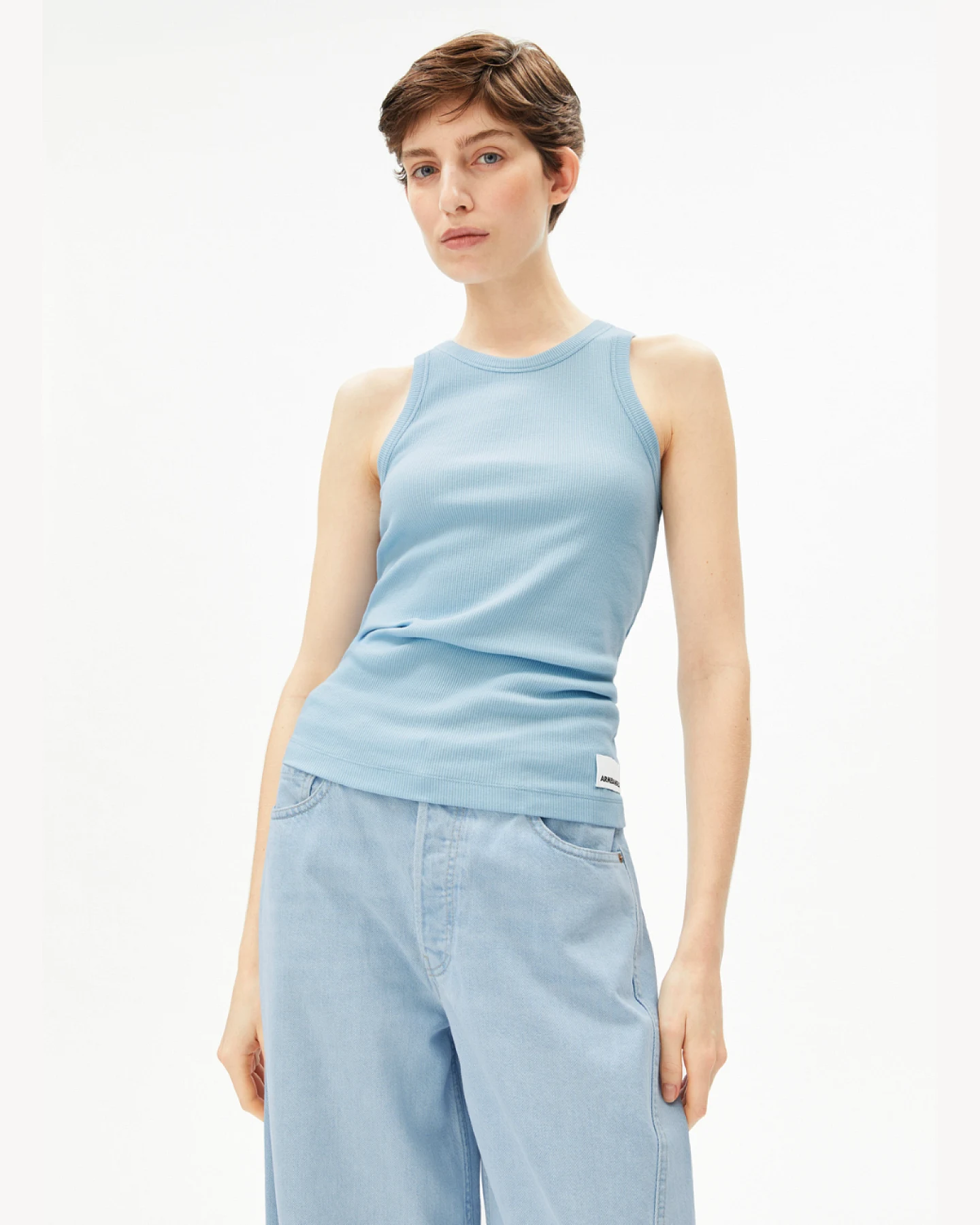 Armedangels KANITAA RIPP-TOP - blue glow S – Ansicht 2