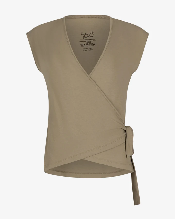 Urban Goddess Aurora Wrap Top - Fern M
