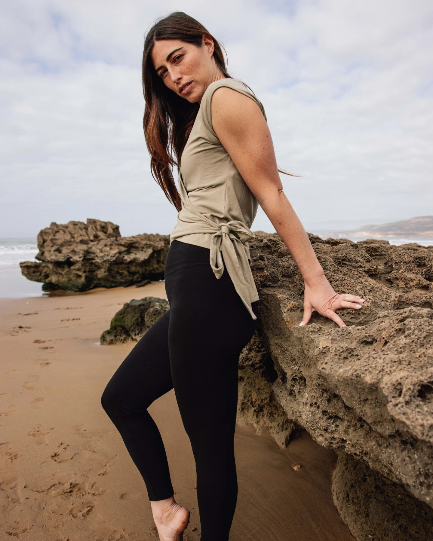 Urban Goddess Aurora Wrap Top - Fern M – Ansicht 4