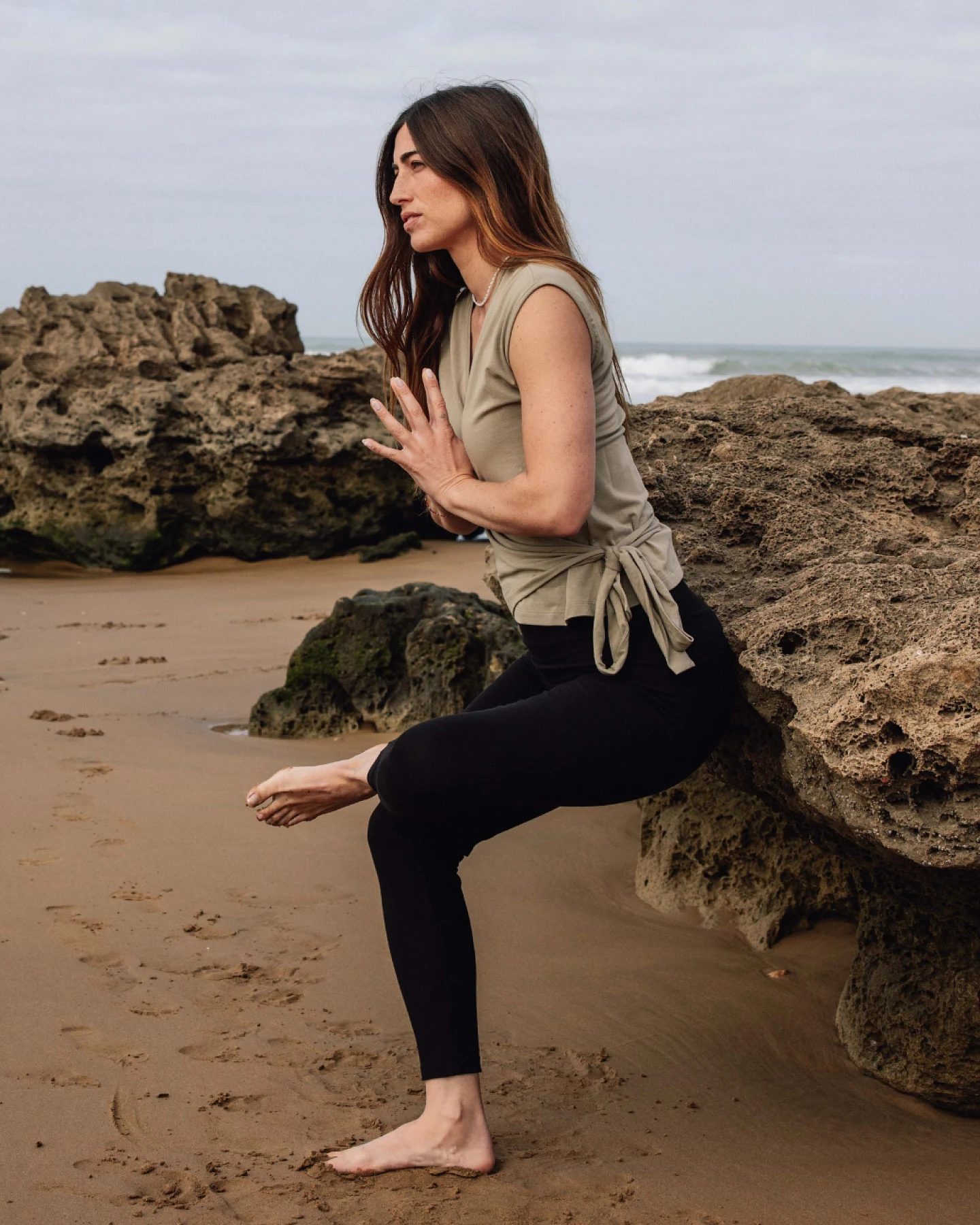 Urban Goddess Aurora Wrap Top - Fern M – Ansicht 6