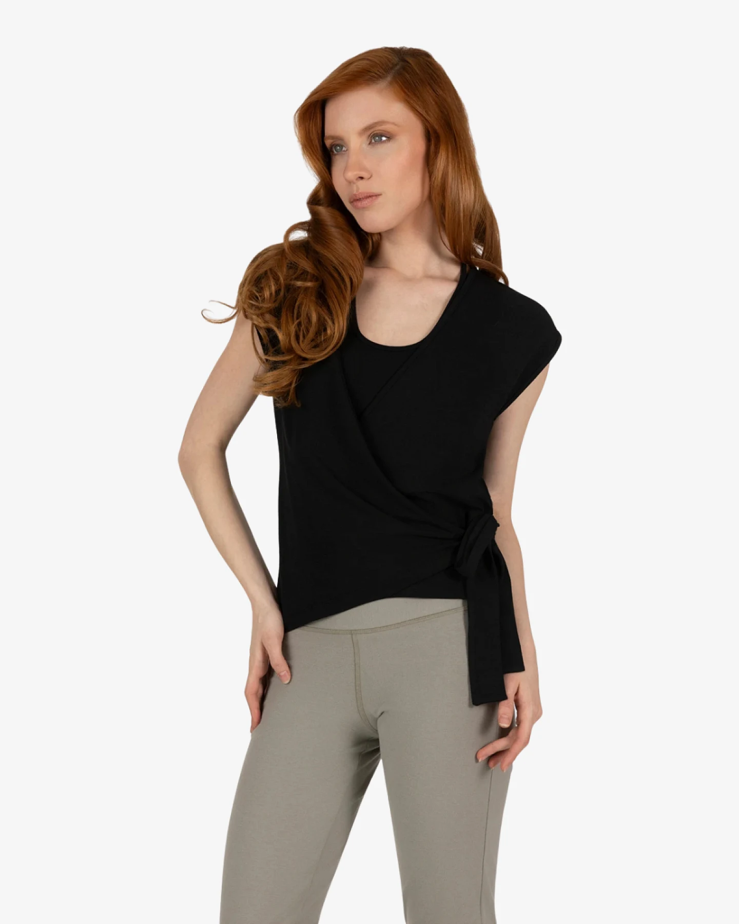 Urban Goddess Aurora Wrap Top Onyx Black L – Ansicht 2