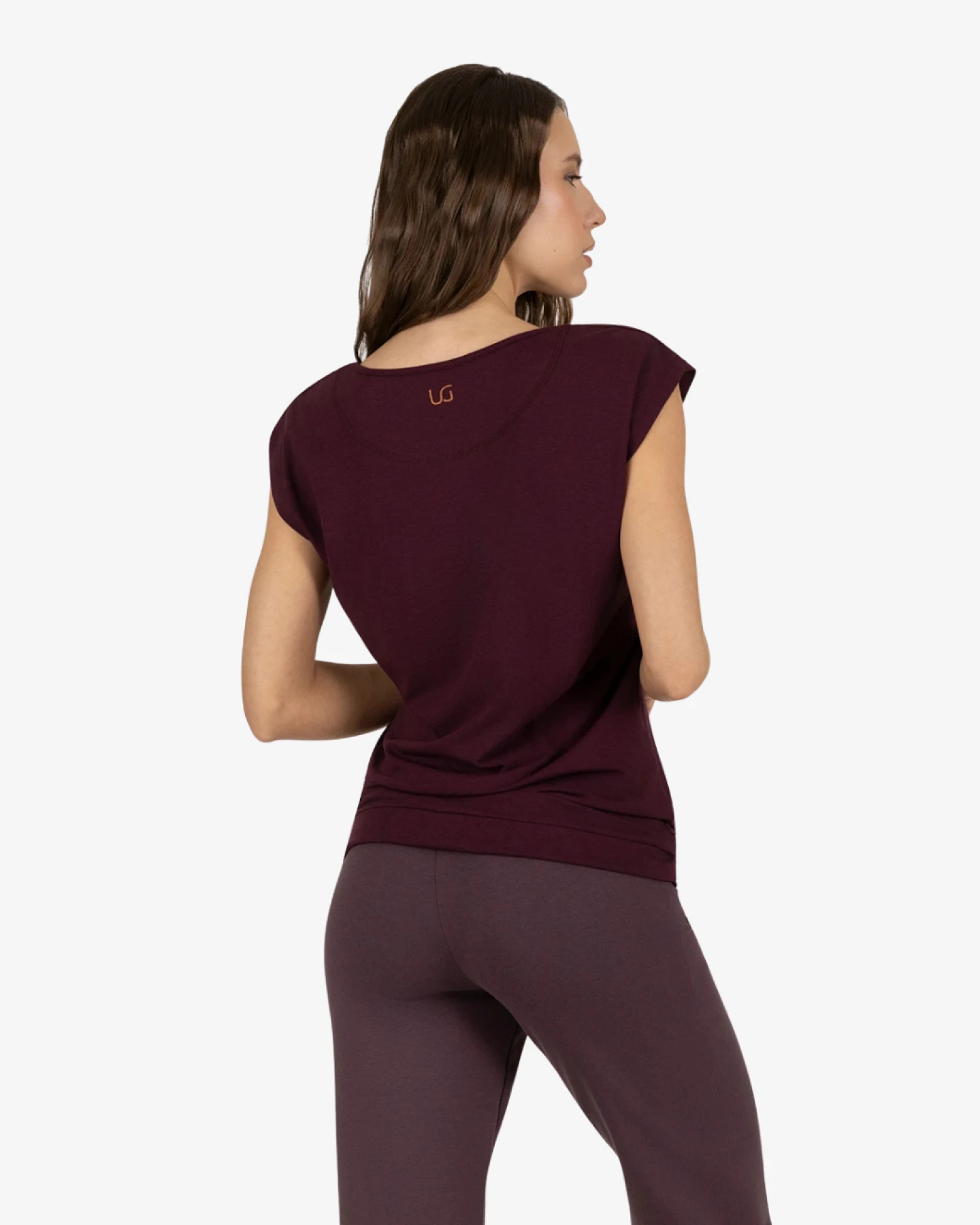 Urban Goddess Asana Tee - Fig M/L – Ansicht 5