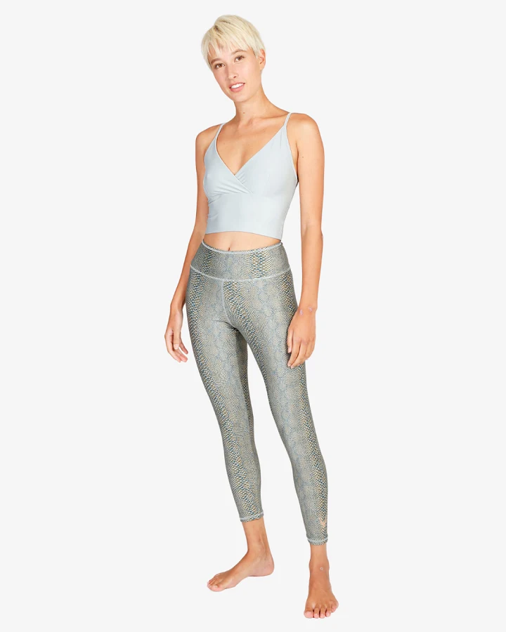 Kismet Lux Leggings stone olive snake L