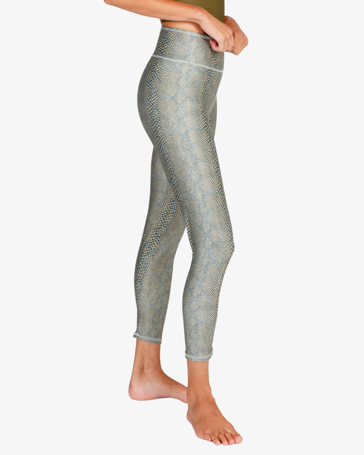 Kismet Lux Leggings stone olive snake L – Ansicht 3