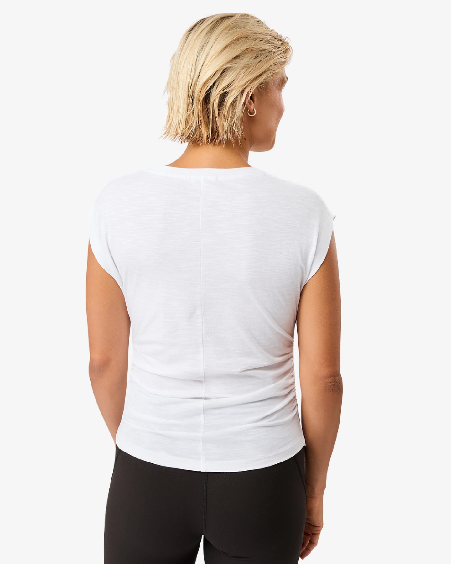 Mandala Side Ruffled Top White L – Ansicht 4