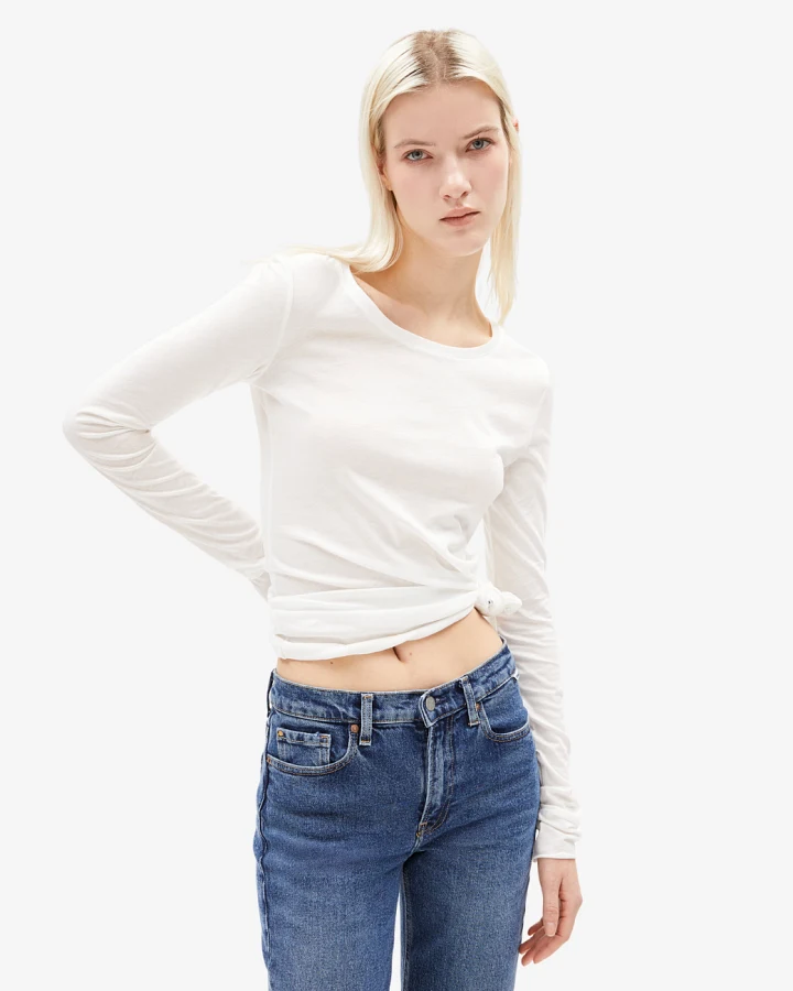 Armedangels EINIAARA SOFT Langarmshirt off white L