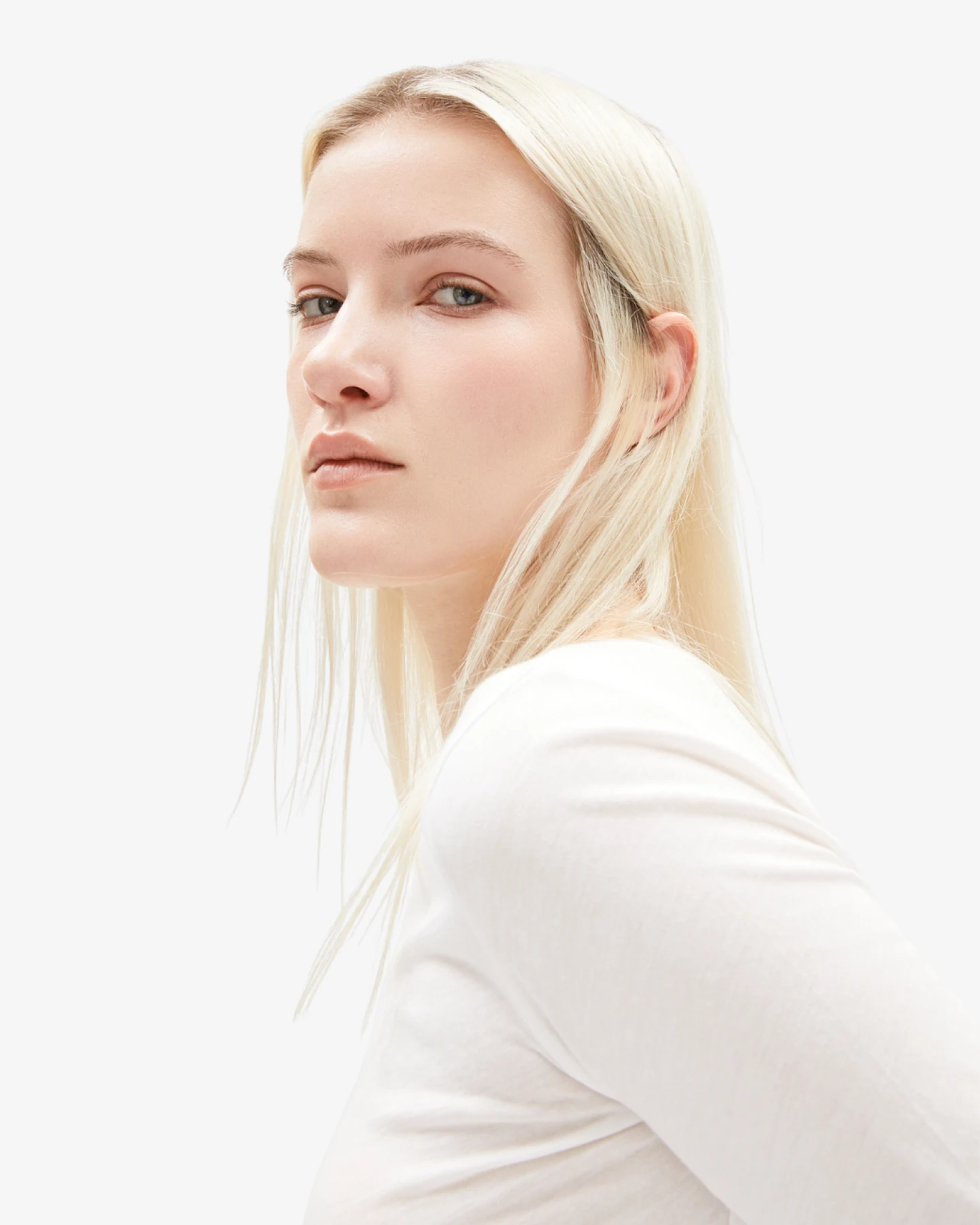 Armedangels EINIAARA SOFT Langarmshirt off white L – Ansicht 3