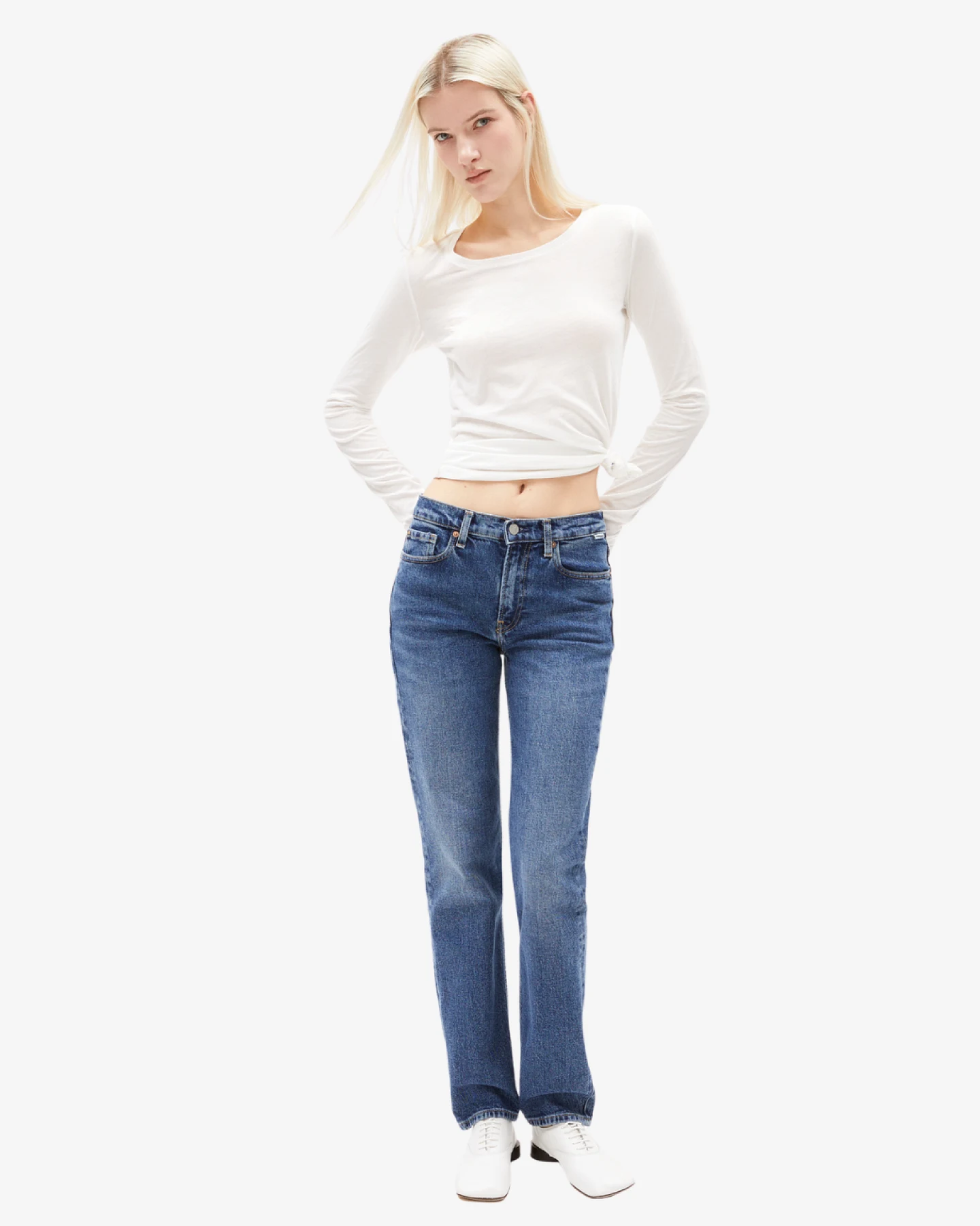 Armedangels EINIAARA SOFT Langarmshirt off white L – Ansicht 5