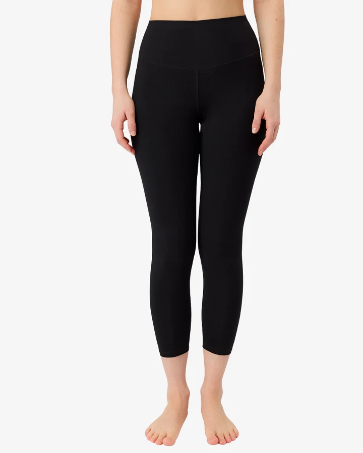 Mandala Best Cropped Leggings - Black L
