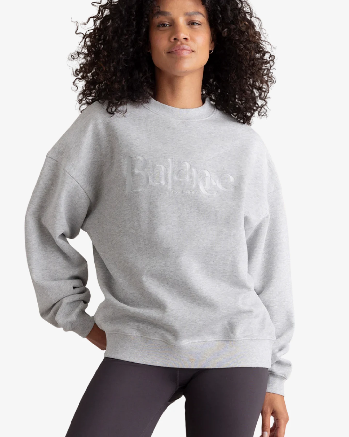 Hey Honey Sweatshirt Balance - Grey Melange L – Ansicht 2