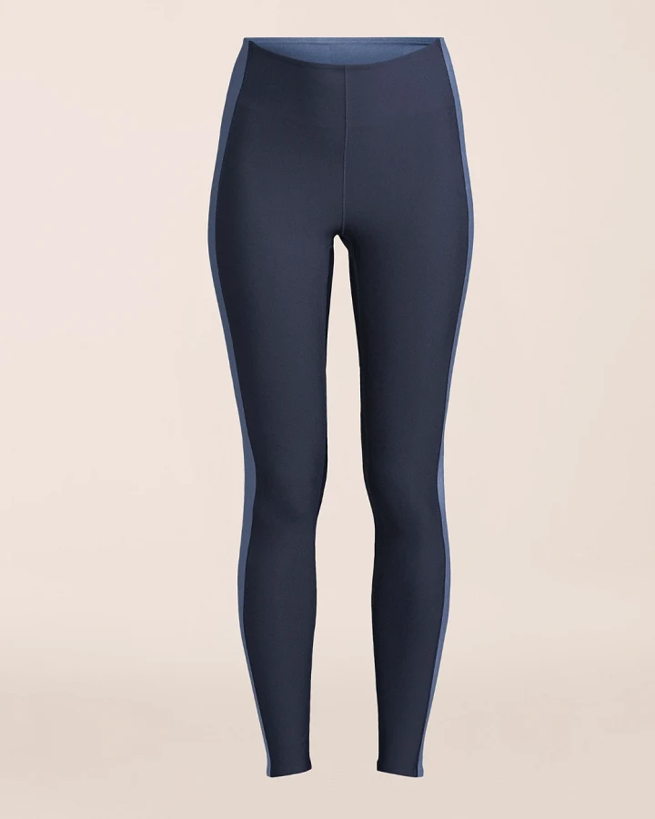 Casall Shaped Block High Waist Leggings - Core Blue L